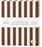 Document Organizer Binder for Important Papers & Passports, Biscotti by DailyDocs