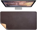 Dual-Sided Leather & Cork Desk Mat, Large Waterproof Stain-Resistant Mouse Pad, Multi-Use Desk Pad for Computer & Office Home(Brown,60x30cm) by Unknown