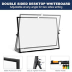 TSJ OFFICE Small White Board - 18 X 14 Inches Black Framed Dry Erase Board - Image 4