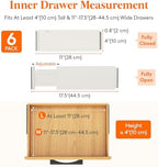 Lifewit 4" High Upgrade Drawer Divider, Adjustable Drawer Organizer Clothes - Image 2