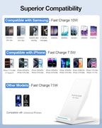 Wireless Phone Charger Stand for iPhone Samsung with 30W PD Adapter - Image 2