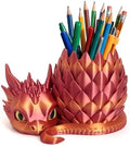 3D Printed Dragon Pencil Holder for Desk, Removable Dragon Egg Pen Holder, Cute Pencil Cup Desk Organizer for Pens, Pencils, Paper Clips, Makeup Brushes, Fantasy Desk Decor Gift for Kids by LehuoMaker3DPrintedStudio