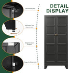 Letaya 71" H Metal Storage Cabinet with 2 Doors and 4 Shelves,Tall Kitchen Pantry Cabinets,Utility Pantry Organizers for Cupboard/Dining/Bathroom/Home Office/Garage (Black, 71" H x 16" D x 32" W) - Image 4