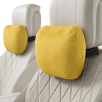 2 PCS Car Pillow for Driving Seat Soft Suede Headrest Neck & Lumbar Support by GoodpillowBetterdriver