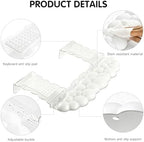 White Acrylic Keyboard Stand with Wrist Rest，Detachable/Adjustable Width - Image 6