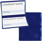 StoreSMART Navy Blue Folding Business Card Holders - 250 Pack - Polypropylene Plastic (RPP2915NB250) by StoreSMART