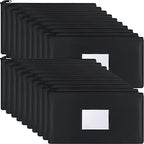 Potchen 20 Pcs Zipper Deposit Bags Money Pouches 11x6 Inch,Black by Potchen