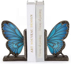 Epakh 2 Pcs Blue Butterfly Book Ends Decorative Bookends by Epakh