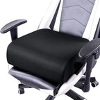 MABOZOO Extra Thick Chair Cushions,Office Chair Booster Seat Cushion to Raise Seat Height for Pain Relief,18 x 16 x 6 inch Non Slip Memory Foam Thick Cushion with Carry Handle（Black） by MABOZOO