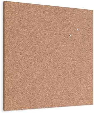 U Brands Bulletin Board Office Wall Decor, Frameless Cork Board, 24 x 24 by UBrands