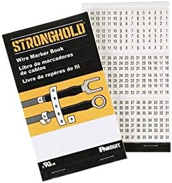 Panduit PCMB-2 Pre-Printed Wire Marker Book, Vinyl Cloth, .22 by 1.38-Inch L, A-Z, 0-15, +, -, / Legends Only by PanduitCorporation