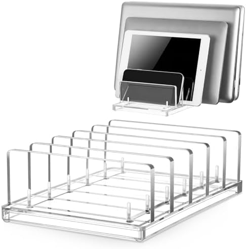 Chunful 5 Slot Adjustable Vertical Laptop Stand for Desk by Chunful