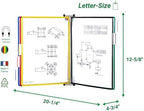 Tarifold Wall Mount Reference Display System, 5 Pockets, Assorted Colors - Image 2