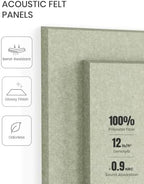Fluxynara Felt Bulletin Board & Cork Board Alternative, Sage Green - Image 5