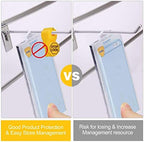 LeaGerous 200 Pcs Magnetic Peg Hook Stop Lock 6mm, Display Hook Magnet Security Locks Compatible with 4.5-5.9mm pegboard for Retail Store and Shopping Center (Yellow) - Image 2