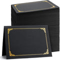 Fainne 120 Pack Certificate Holders Bulk, Diploma Covers, Black by Fainne