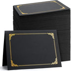 Fainne 120 Pack Certificate Holders Bulk, Diploma Covers, Black by Fainne