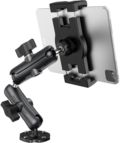 Aluminum Heavy Duty Tablet Mount Car Holder Dashboard for Truck and Vehicle by Keuvirya