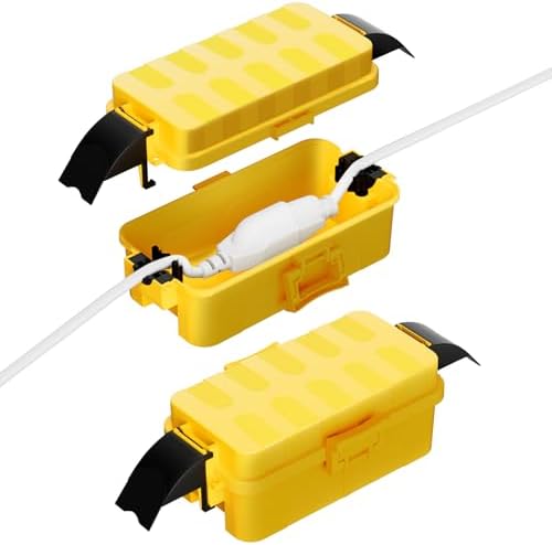 Flemoon Small Outdoor Electrical Box, IP55 Waterproof Extension Cord Cover by FLEMOON