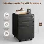 Approgreent Lockable 3 Drawer File Cabinets for Home Office - Image 7