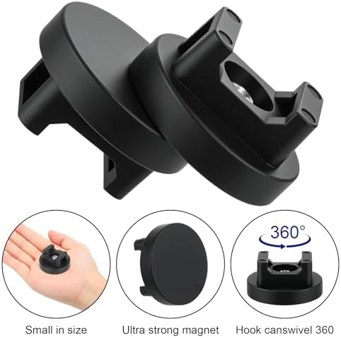 Yookeer 20 Pcs Magnetic Zip Tie Mount Cable Clips Black, 31 mm - Image 3