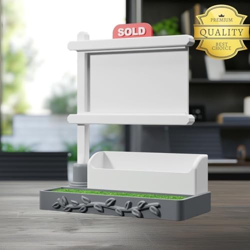 Custom Real Estate Business Card Holder – Professional Desk Organizer for Realtors, Brokers, Agents, Reception Desk Display, Office Accessory & Client Gift (Design 31) - Image 2