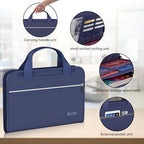 Tamfile Accordion File Organizer, Fireproof Expanding File Folder, Blue - Image 4