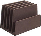 MobileVision Multi Device Stand & Organizer for Smartphones, Tablets and Laptops, Executive Dark Brown, 5 Slots - Image 6