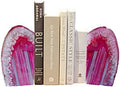 Agate Rock Bookend Heavy Duty Healing Crystal Stone Book Holders Decorative by AMOYSTONE%C2%AE
