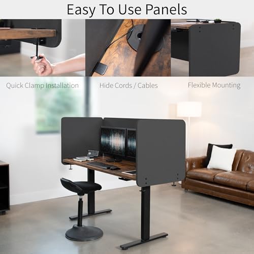 VIVO Dark Gray Clamp-on 24 x 24 in Privacy Panel, PP-1-V024D - Image 4