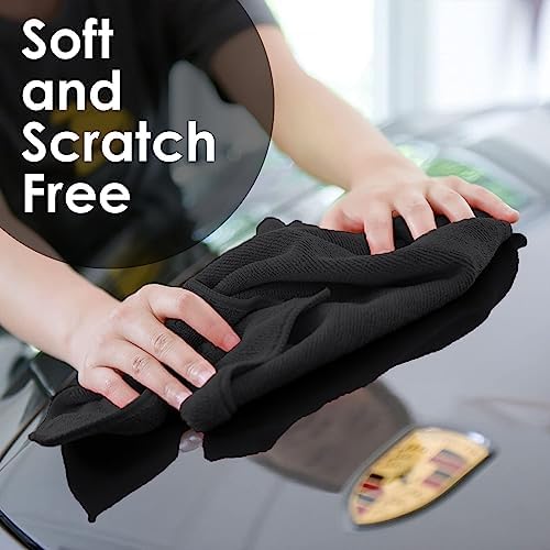 Avalon Towels Microfiber Cleaning Cloths (Value Pack of 48) - Size 16 x 16 Inches, Highly Absorbent Cleaning Rags, Lint Free, Reusable and Washable, Microfiber Towels for Cars - Image 5