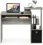 Furinno Econ Multipurpose Home Office Computer Writing Desk, French Oak Grey - Image 4