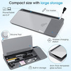 Varhomax Glass Desk Whiteboard with Wireless Charger - Image 6
