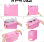 BALEINE 8PK File Organizer Box, Cardboard File Folder Organizer with Handle - Image 6