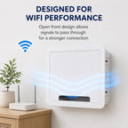 9" in-Wall Media Box Recessed Outlet Box Cable Management – Structured Media Enclosure Compatible with Streaming Media Players – WiFi-Friendly TV Cable Organizer with Wall Installation - Image 2