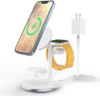 XooFly 3 in 1 Magnetic Wireless Charging Station for Apple Devices,15W by XooFly