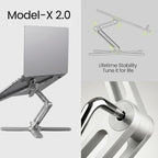 Model-X 2.0 Laptop Stand, Laptop Stand for Desk Adjustable Height - Image 4