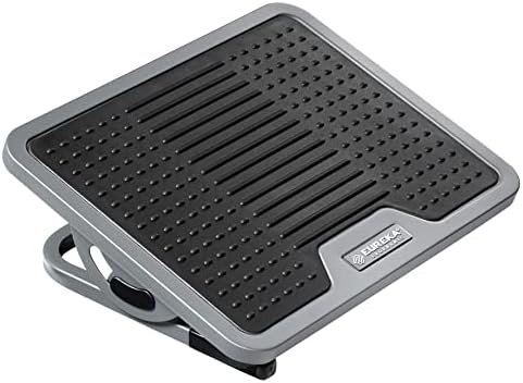 EUREKA ERGONOMIC Tilt Adjustable Footrest, Foot Rest for Under Desk at Work with Massage Surface, Office Foot Rest Under Desk with 20 Degree Tilt No Locking, Metal Frame by EUREKAERGONOMIC