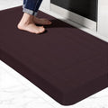 UKISS 9/10"" Extra Thick Cushioned Anti Fatigue Kitchen Mat, Waterproof High Density Foam Standing Desk Mat, Non-Slip Ergonomic Comfort Mat for Kitchen, Office,Workstation Black (Brown, 20" X 39") by Unknown