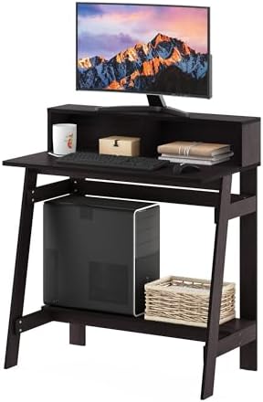 Furinno Simplistic 31-Inch Compact Computer Desk, Dark Mocha - Image 3