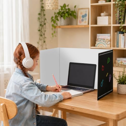 24 PCS Bulk Privacy Shields for Student Desk Blackboard Testing Dividers Motivational Words Desk Privacy Shield Study Boards Panel Partition Folder for Back to School Classroom Teacher Supplies - Image 6