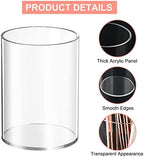Mototo 12PCS Clear Acrylic Pen Holder Pencil Cup Office Desk Organizer Case - Image 3