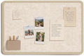 Bulletin Board Decorative Felt Foldable Vision Photo Pin Boards by KERRAM