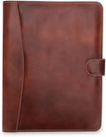 Full Grain Leather Legal Pad Portfolio Organizer for Work - Wine by CestAntiQ