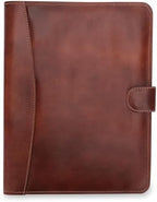 Full Grain Leather Legal Pad Portfolio Organizer for Work - Wine by CestAntiQ