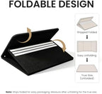 Large Bulletin Board, 35 X 24 Inches Felt Cork Board with 40 Pushpins, Foldable Felt Notice Pin Board Photo Display Board with Self-Adhesive Tape for Office Home School (Black, 35x24 inch) - Image 5