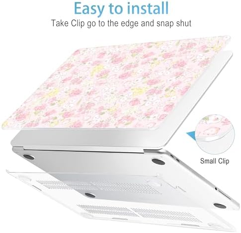 Mektron Case for 2026 MacBook Neo 13-inch A18 Pro chip A3404 Laptop Cover with 13-inch (Diagonal) Liquid Retina Display+ Keyboard Cover+ Screen Protector, Fashion Daisy - Image 5