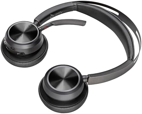 Poly Voyager Focus 2 UC Bluetooth Headphones with Mic & Charging Stand - ANC - Connect to PC or Mobile via Bluetooth - Microsoft Teams Certified - Includes BT700 USB-C to USB-A Adapter, Travel Case - Image 7
