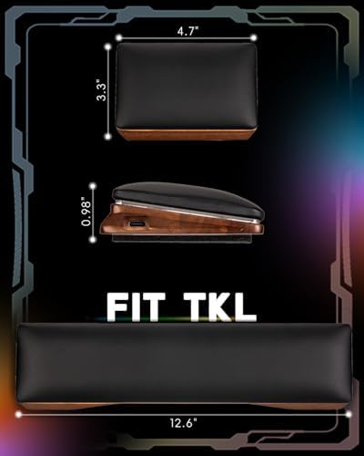 ASFSKY RGB Keyboard and Mouse Wrist Rest Set for 60%-75% Compact Keyboards - Image 2