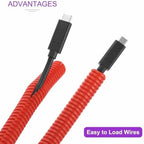 DMiotech 100ft Wire Loom Split Tubing 1 Inch(25.4mm) ID Red - Image 4